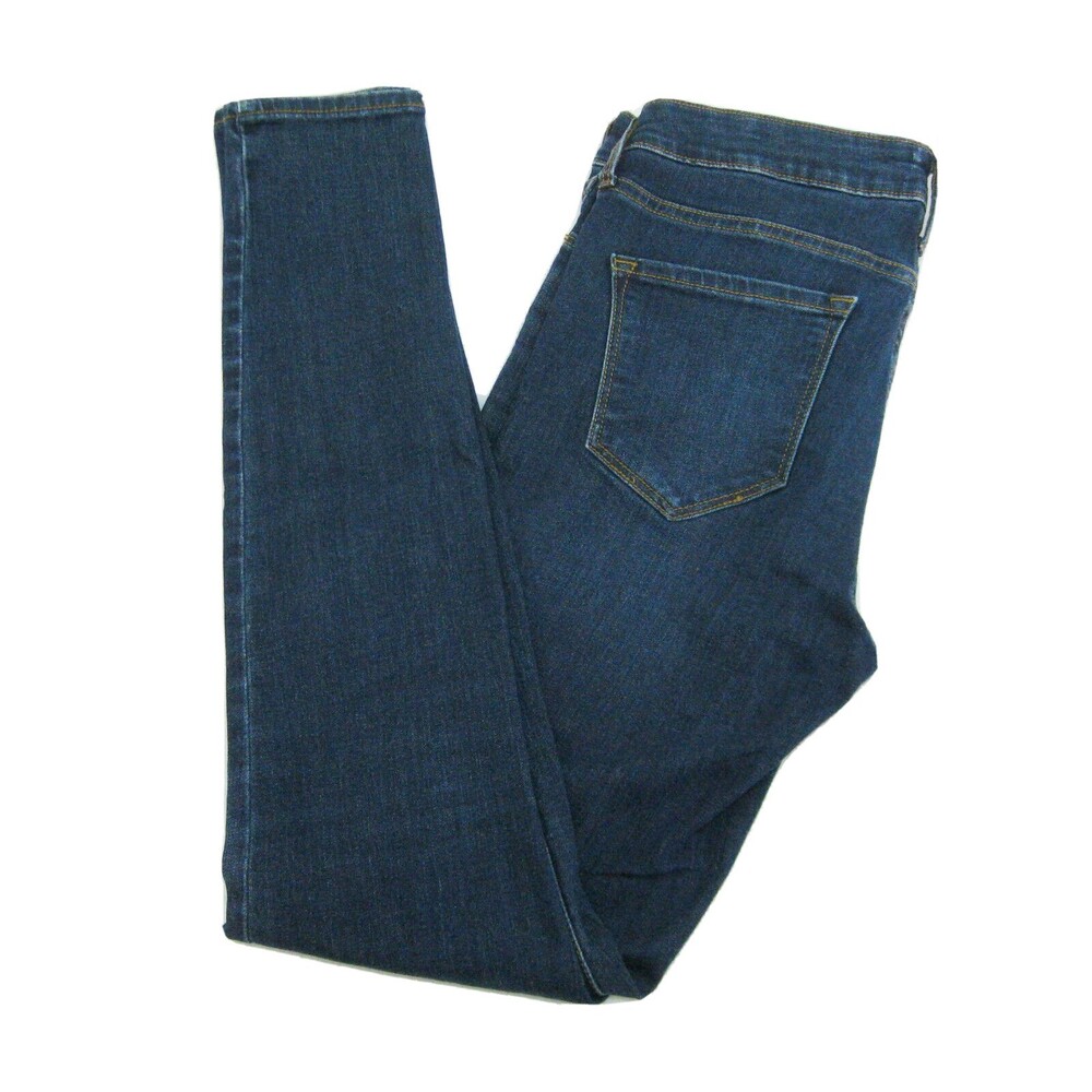 OLD NAVY Women's (Size 6 Long) Blue Rockstar Super Skinny Denim Pants 5 Pockets